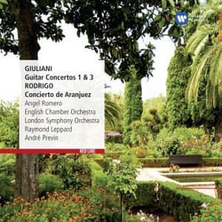 Warner Music Ángel Romero - Giuliani: Guitar Concertos No. 1&3, Rodrigo: Concierto de Aranjuez, CD Classique