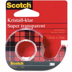 enquête transparent (L x l) 10 m x 12 mm transparent description Le ruban adhésif universel! Ultra clair, facile et silencieu ...
