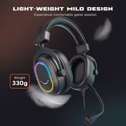 Casque Gaming - FIFINE - H6 - Son Surround 7.1 - RGB - Micro Omnidirectionnel