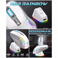 Souris Gaming - ELITE - M50 - 8000 DPI - 6 Boutons Programmables - RGB Rechargeable