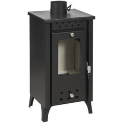 Iperbriko - Poêle à bois Matilde Nera puissance 7,7 kW L33xp38,5xh74
