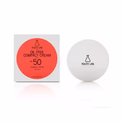 YOUTH LAB. Oil Free Compact Cream SPF 50, Dark, Crème d’écran solaire, Visage, Pot, Peau sèche, Peau grasse, Peau sensible, 1 ...