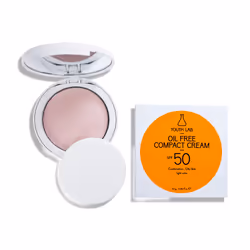 YOUTH LAB. Oil Free Compact Cream SPF 50, Crème d’écran solaire, Visage, Pot, Protection, Peau grasse, 10 g