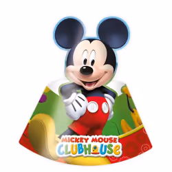 Amscan Mickey Partyhut, Décoration, Papier, Multicolore, Image, 3 an(s), 6 pièce(s)