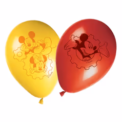 MANEGE Mickey - 8 Ballons, Mickey Mouse, unisexe, 3 an(s), Plastique, Multicolore