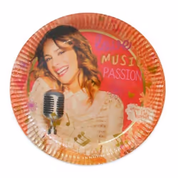 8 assiettes en carton Violetta Disney