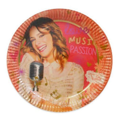 8 assiettes en carton Violetta Disney
