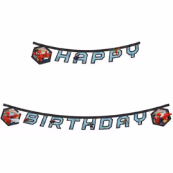 Procos 85163, Guirlande, Noir, Rouge, Anniversaire, 1,8 m, Garçon, Anglais