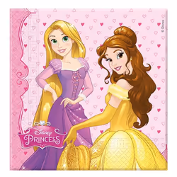 MANEGE Disney Princess - 20 Serviettes Princesses, Papier, Rose, 3 an(s), 99 an(s), Femelle, Disney Princesses