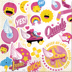 Giocoplast Soy Luna - 20 Serviettes 33X33 Cm, Papier, Multicolore, 3 an(s), Femelle, Soy Luna, 330 mm