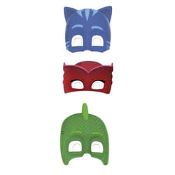Masque en papier Pj - Carnaval - 6 pièces - Mixte - Adulte - Noir