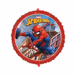 BALLON ALUMINIUM ROND SPIDERMAN CRIME 45CM ROUGE