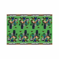 Nappe en plastique Minecraft 120X180cm - Multicolore