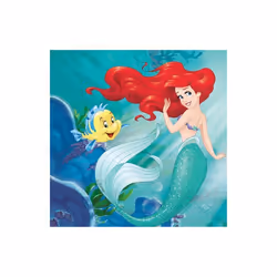 20 Serviettes en papier Ariel 33 x 33 cm - Multicolore