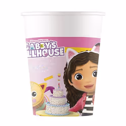 8 Gobelets Gabby et la maison magique 200 ml