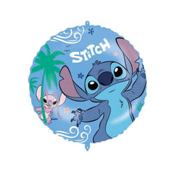 Ballon aluminium rond Stitch 46 cm