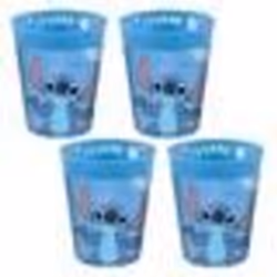 Gobelets Réutilisables - Disney - Stitch - 250ml - Lot de 4 - Plastique Premium