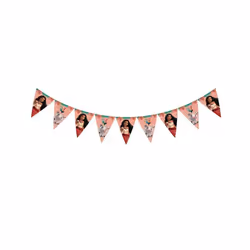 Guirlande fanions Vaiana 2 - Rose