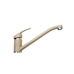 Robinet de cuisine - Pyramis - Asalia Beige sable - Bec fixe - Granit - 145 mm de hauteur