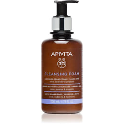 Apivita Cleansing Foam Face & Eyes pour tous types de peau 200 ml