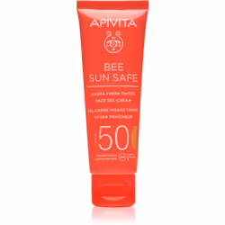 Le produit Apivita Bee Sun Safe protège efficacement votre visage contre les rayons du soleil.