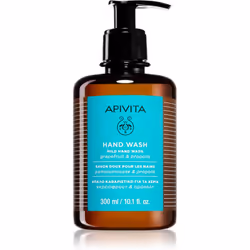 Le savon liquide Apivita Hand Care nettoie délicatement la peau de vos mains et leur apporte les nutriments et le soin dont e ...