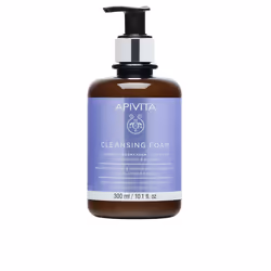 Crema Espuma Limpiadora facial y ojos con oliva y lavanda 300 ml