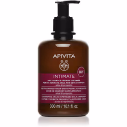 Vous souhaitez vous sentir fraîche et sûre de vous&nbsp;? Le produit Apivita Initimate Hygiene Lady prend délicatement soin d ...