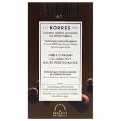 Korres Coloration Permanente Huile d'Argan - Coloration : 6.1 Blond Foncé Cendré