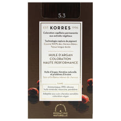 Korres Coloration Permanente Huile d'Argan - Coloration : 5.3 Châtain Clair Doré