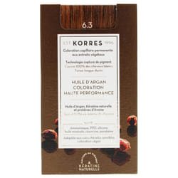 Korres Coloration Permanente Huile d'Argan - Coloration : 6.3 Blond Foncé Doré