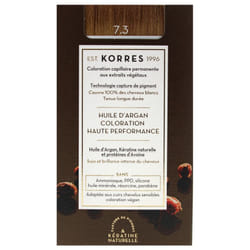 Korres Coloration Permanente Huile d'Argan - Coloration : 7.3 Blond Doré