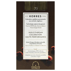 Korres Coloration Permanente Huile d'Argan - Coloration : 7.1 Blond Cendré