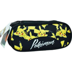 Trousse - POKEMON - Pikachu - 23 CM - 2 Compartiments - Zippée