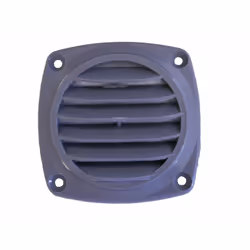 Grille d'aération ronde grise idéale pour ventiler un espace fermé. Pour empêcher l’eau d’entrer dans le circuit de ventilati ...
