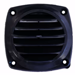 Grille d'aération ronde grise idéale pour ventiler un espace fermé. Pour empêcher l’eau d’entrer dans le circuit de ventilati ...