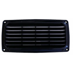 Nuova Rade - Grille d'aération plastique rectangulaire noir 200 x100 mm
