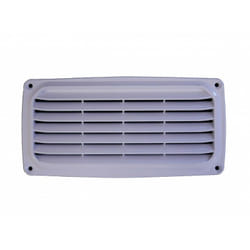 Nuova Rade - Grille d'aération plastique rectangulaire blanc 200 x 100 mm