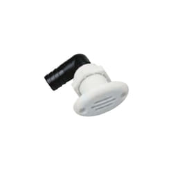 Event oval coudé pour réservoirs - NUOVA RADE - blanc - diam 16 mm