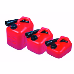 Jerrican hydrocarbure avec bec verseur flexible et bouchon de mise à l'air. Ultra stable avec sa base large. Prise en main et ...