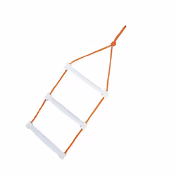 Échelles Lalizas Rope - Blanc - Facilement stockées - Corde - Hauteur 80 cm - Largeur 35 cm