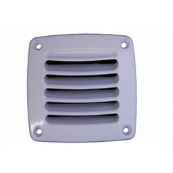 Grille d'aération plastique carrée - NUOVA RADE - blanc - 118 x 118 mm
