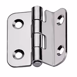 Charnière inox coudée standard 37x37x2mm - LALIZAS - A visser