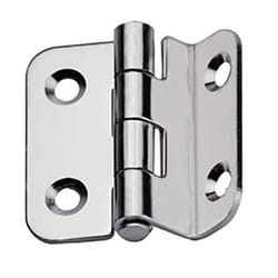 Charnière inox coudée standard 37x37x2mm - LALIZAS - A visser