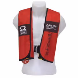 Gilet de sauvetage gonflable automatique - LALIZAS - OMEGA 275 N - Flottabilité 275N - Harnais inclus - Rouge