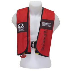 Gilet de sauvetage gonflable automatique - LALIZAS - OMEGA 275 N - Flottabilité 275N - Harnais inclus - Rouge