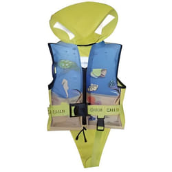 Gilet de sauvetage - Chico - 100N - Enfant - Flottabilité - Jaune fluorescent