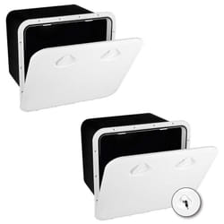 Trappe de rangement top line avec serrure Nuova Rade blanc - 243 x 607 mm