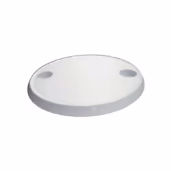 Table de bateau ronde en ASA donc résistante aux UV et aux solvents chimiques. 2 portes verres intégrés dans le moule de la t ...