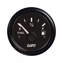 Cette jauge carburant vous permet de lire le niveau de carburant restant dans les reservoirs. Fonctionne sur 12V et 24V. Diam ...